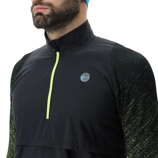 Uyn Langærmet T-shirt Running Exceleration Windproof Zip Up Sort XL Mand
