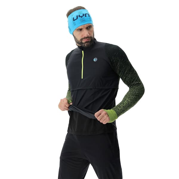 Uyn Langærmet T-shirt Running Exceleration Windproof Zip Up Sort XL Mand