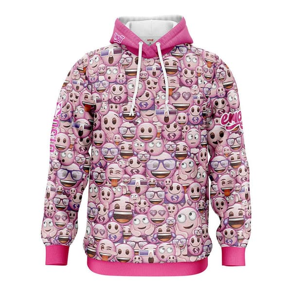 Otso Hættetrøje Emoji Classic Pink Rosa XS Mand
