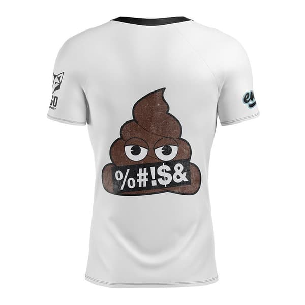 Otso Kortärmad T-shirt Emoji Déjà Poo Vit S Man