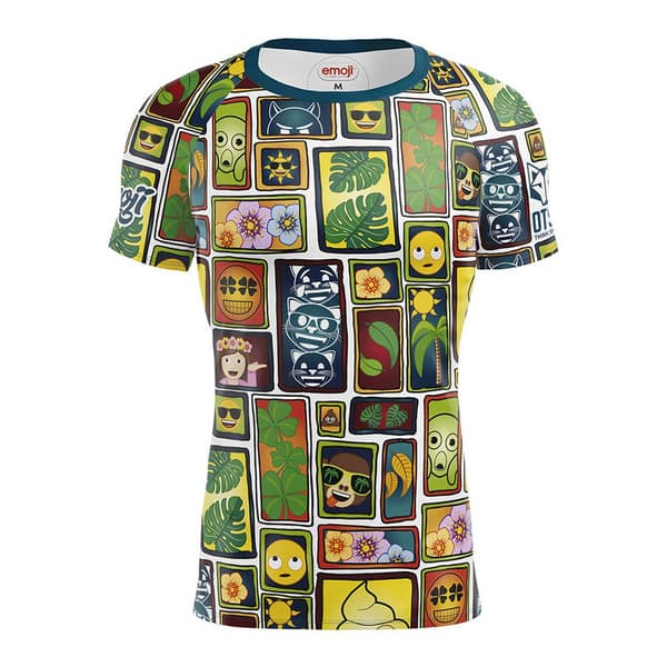 Otso Lyhythihainen T-paita Emoji Portrait Monivärinen L Mies