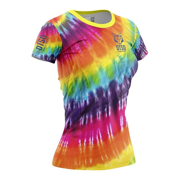 Otso Kortärmad T-shirt Tie Dye Flerfärgad L Kvinna