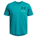 Miniatyrbillede 3 af 4: Under Armour Kortærmet T-shirt Rival Terry Colorblock Blå M / Regular Mand