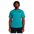 Miniatyrbillede 1 af 4: Under Armour Kortærmet T-shirt Rival Terry Colorblock Blå M / Regular Mand