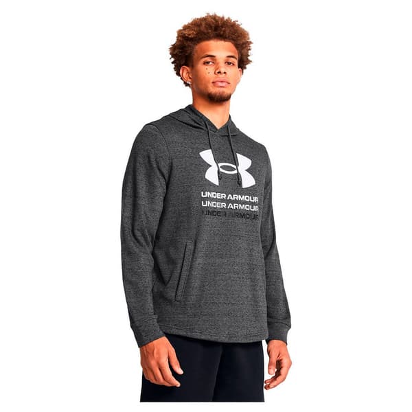Under Armour Hættetrøje Rival Terry Graphic Grå L / Regular Mand