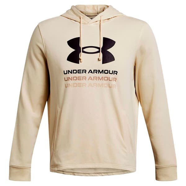 Under Armour Hættetrøje Rival Terry Graphic Beige M / Regular Mand