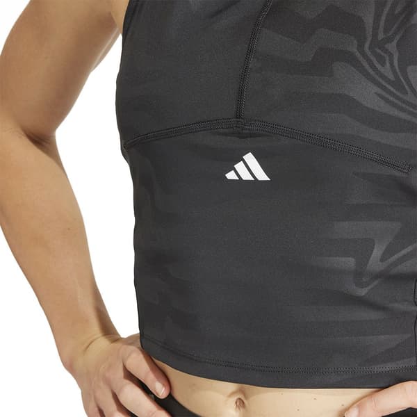 Adidas Ärmlös T-shirt Techfit Printed Cro Svart XL Kvinna