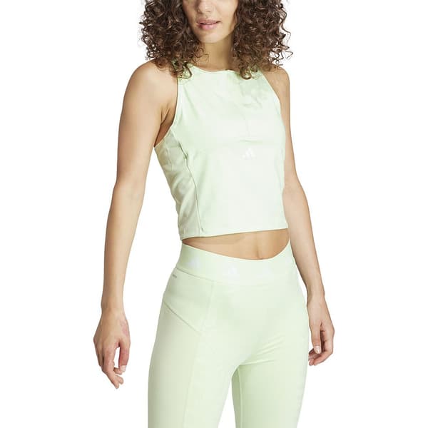 Adidas Ärmlös T-shirt Techfit Printed Cro Grönt XL Kvinna