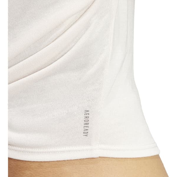 Adidas Lyhythihainen T-paita Yoga St Wrap Violetti L Nainen