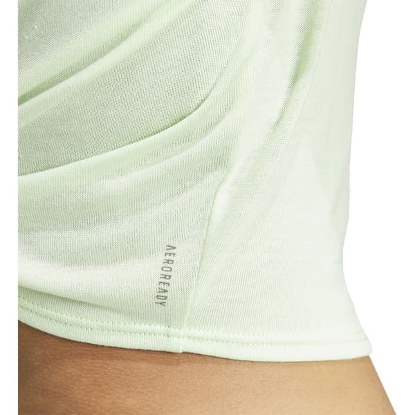Adidas Lyhythihainen T-paita Yoga St Wrap Vihreä XL Nainen