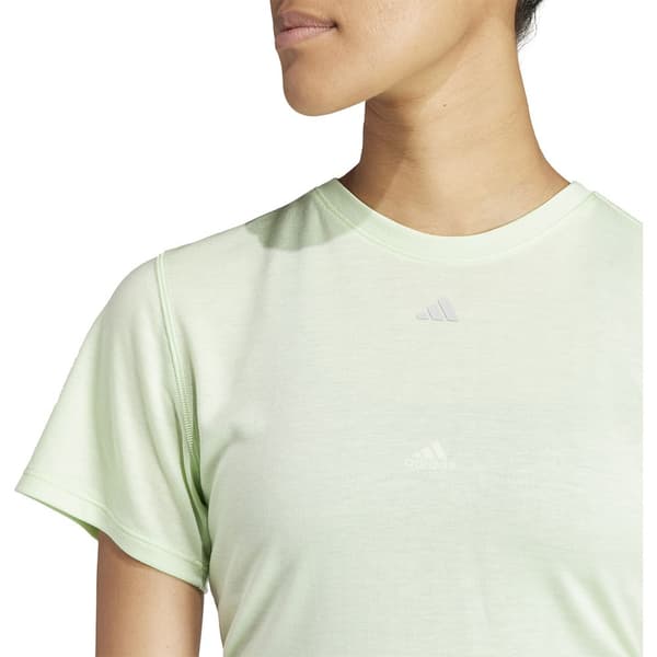 Adidas Lyhythihainen T-paita Yoga St Wrap Vihreä XL Nainen