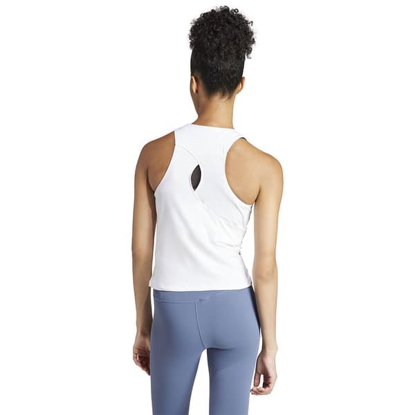 Adidas Ärmlös T-shirt Yoga Studio Vit XL Kvinna