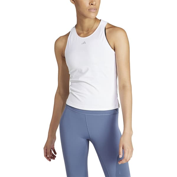 Adidas Ärmlös T-shirt Yoga Studio Vit XL Kvinna