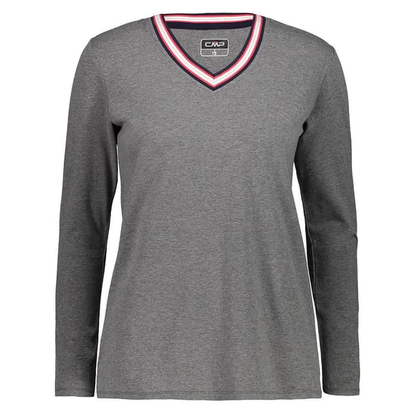 Cmp Langærmet T-shirt 39d4826 Grå S Kvinde