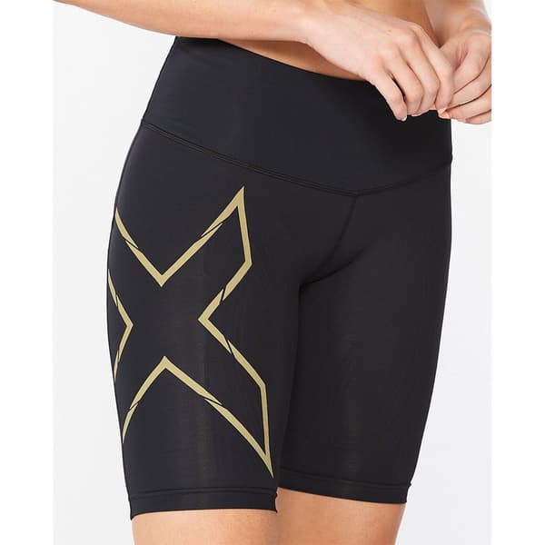 2xu Korta Kompressionstights Light Speed Mid Rise Svart XL Kvinna