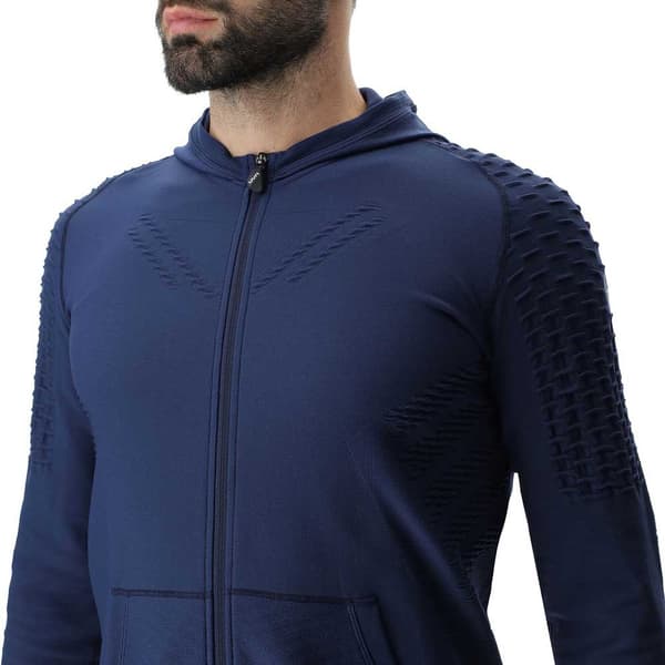Uyn Sweatshirt Med Fuld Lynlås Run Fit Full Zip Blå 2XL Mand
