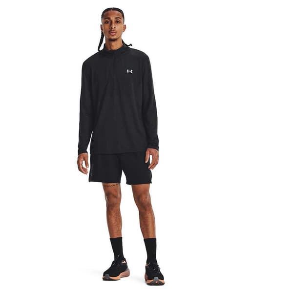 Under Armour Puolivetoketjullinen Saumaton T-paita Stride Musta L Mies