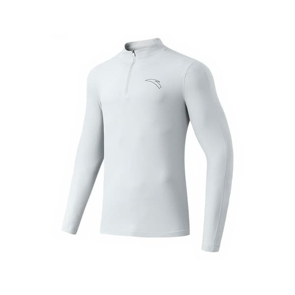 Anta T-shirt Med Halv Lynlås Running Grå XL Mand