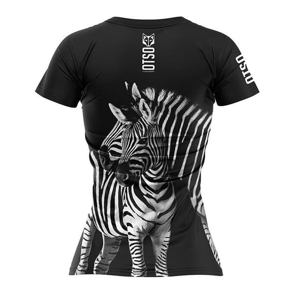 Otso Lyhythihainen T-paita Zebra Musta M Nainen