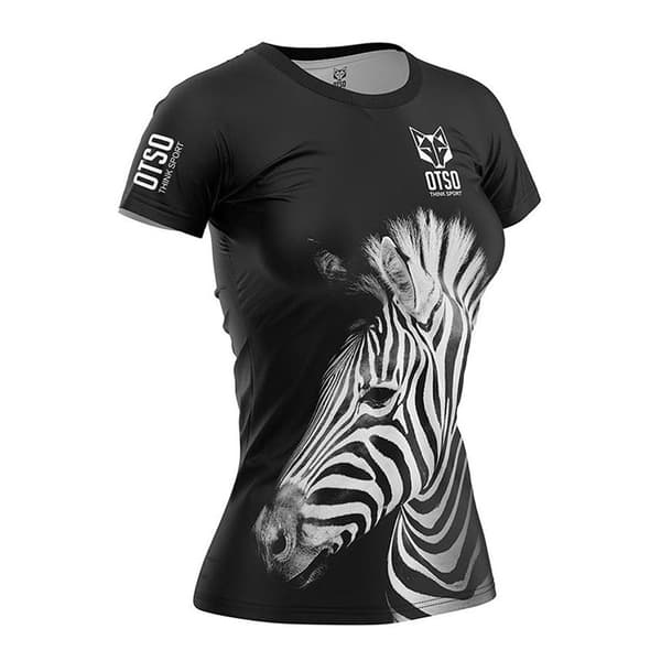 Otso Lyhythihainen T-paita Zebra Musta M Nainen