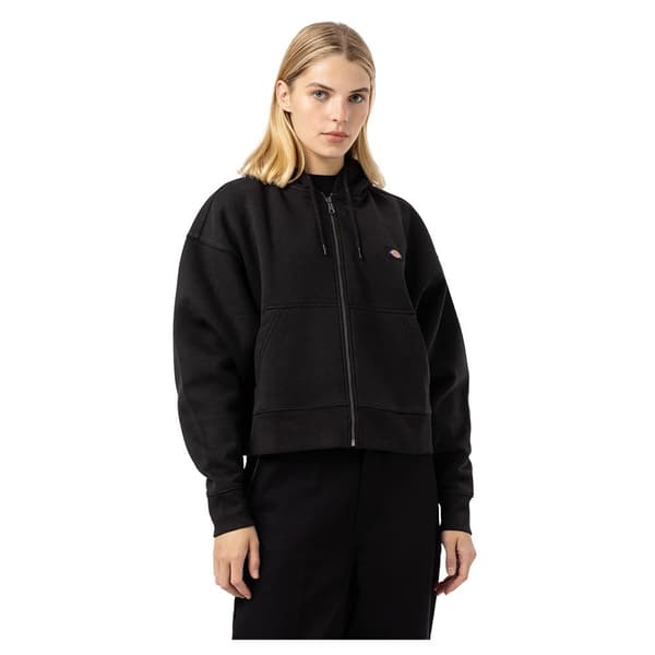 Dickies Full Vetoketjullinen Villapaita Oakport Musta M Nainen