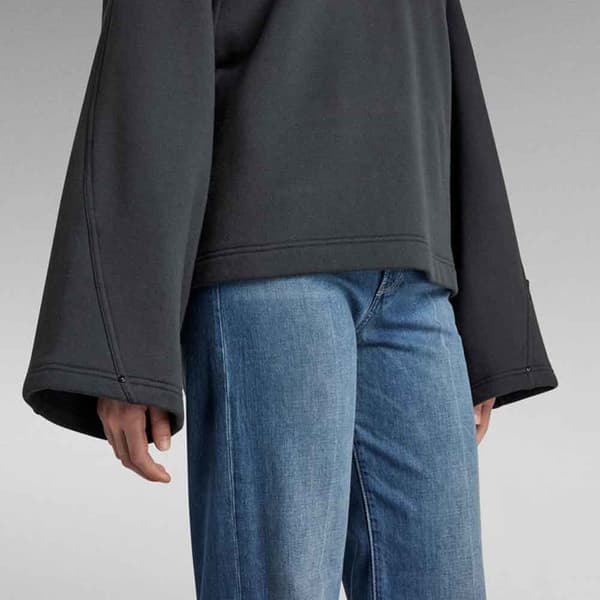 G-star Sweatshirt Adjustable Cropped Grå XS Kvinde