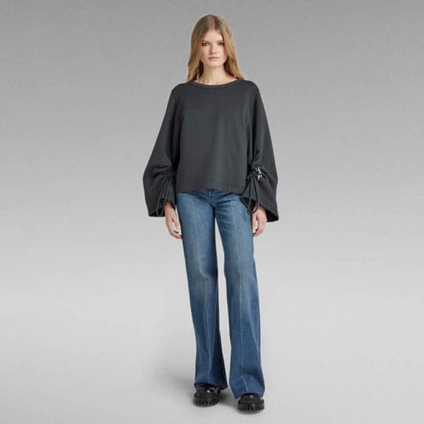 G-star Sweatshirt Adjustable Cropped Grå XS Kvinde
