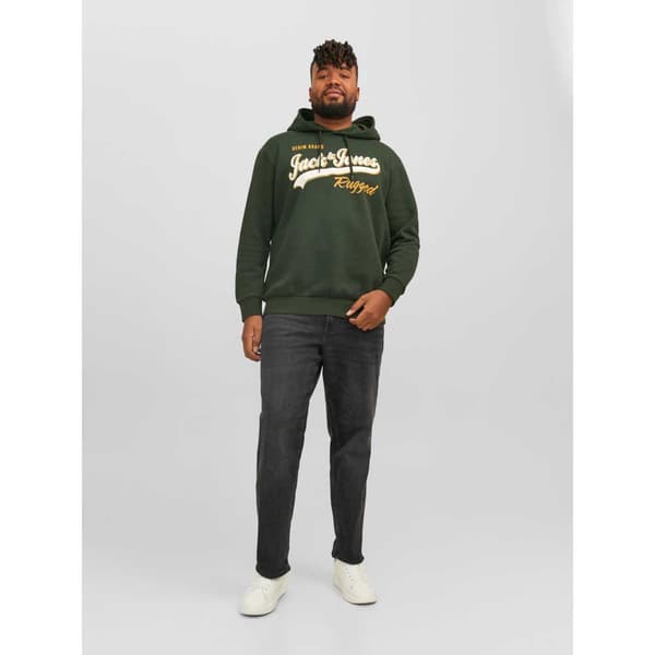 Jack & Jones Luvtröja Logo 2 Col Plus Grönt 3XL Man