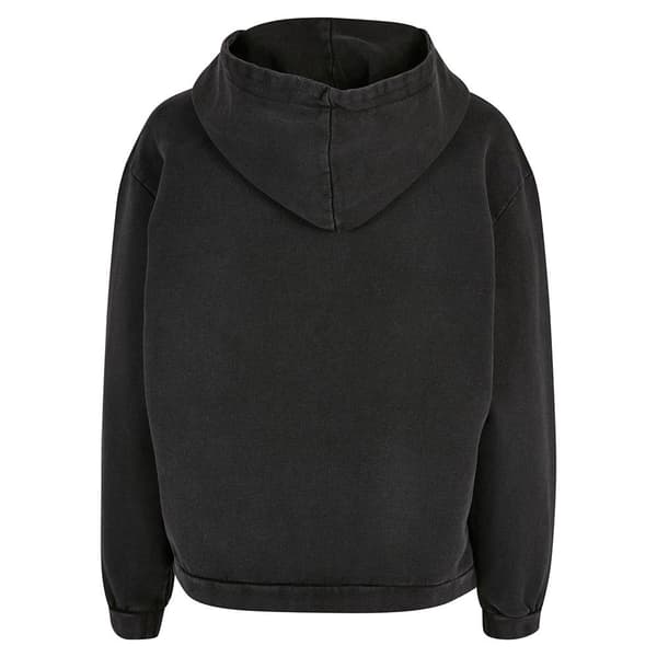 Build Your Brand Luvtröja Acid Washed Oversize Grå 4XL Kvinna