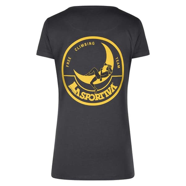 La Sportiva Kortärmad T-shirt Climbing On The Moon Grå L Kvinna