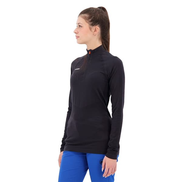 Mammut Half Zip Pitkähihainen T-paita Trift Musta XS Nainen