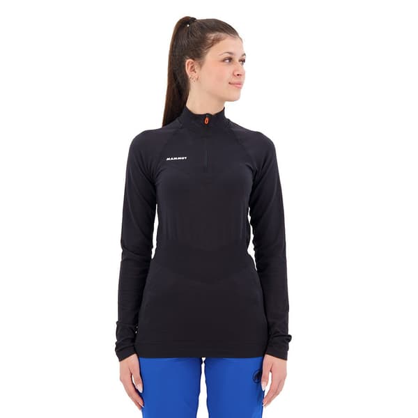 Mammut Half Zip Pitkähihainen T-paita Trift Musta XS Nainen