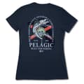 Miniatyrbillede 2 af 2: Pelagic Kortærmet T-shirt Wahoo Fl Premium Blå M Kvinde