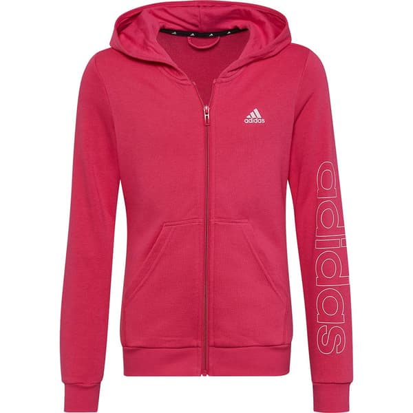 Adidas Sweatshirt Med Full Dragkedja Essentials Röd 4-5 Years