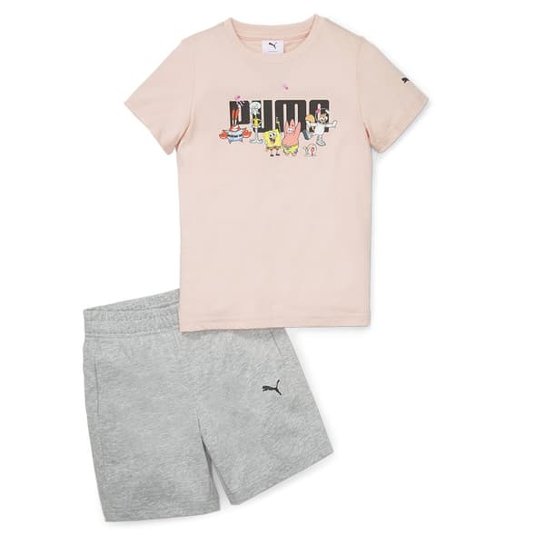 Puma Träningsoverall X Spongebob Grå,Rosa 24 Months-3 Years