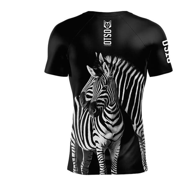 Otso Kortärmad T-shirt Zebra Svart L Man