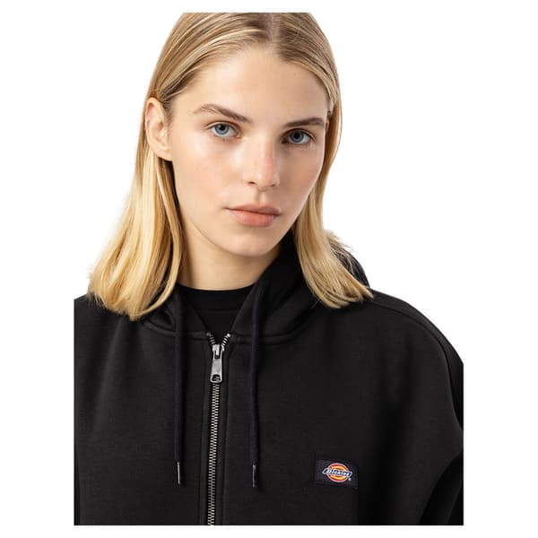 Dickies Sweatshirt Med Fuld Lynlås Oakport Sort XS Kvinde