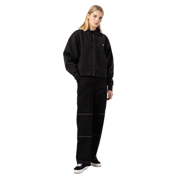 Dickies Sweatshirt Med Fuld Lynlås Oakport Sort XS Kvinde