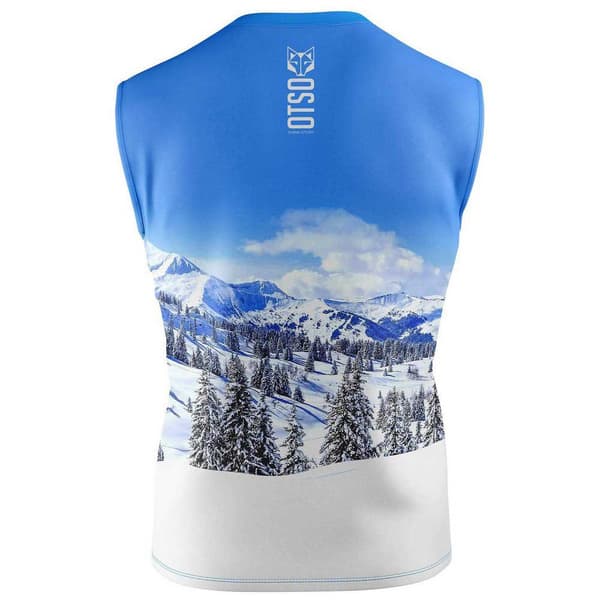 Otso Ärmlös T-shirt Singlet Blå S Man