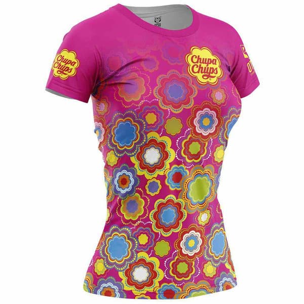 Otso Chupa Chups Floral T-shirt Med Korte ærmer Rosa L Kvinde
