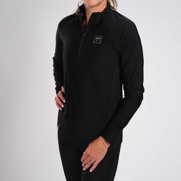Zoot Puoliksi Vetoketjullinen Pusero Elite Run Thermo Musta M Nainen