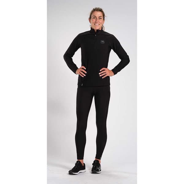 Zoot Puoliksi Vetoketjullinen Pusero Elite Run Thermo Musta M Nainen