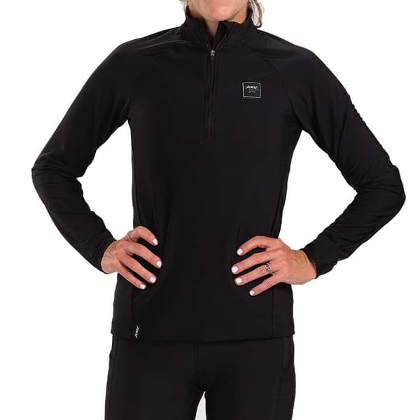 Zoot Puoliksi Vetoketjullinen Pusero Elite Run Thermo Musta M Nainen