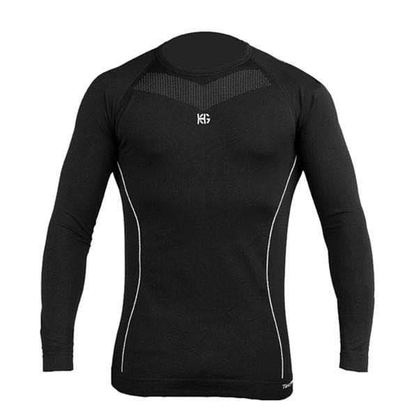 Sport Hg Långärmad T-shirt Technical Double Soft Svart 2XL Man