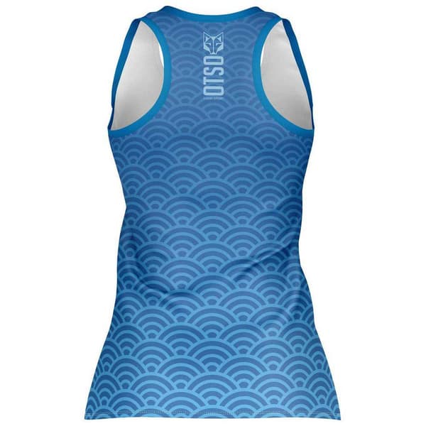 Otso Ärmlös T-shirt Singlet Blå L Kvinna