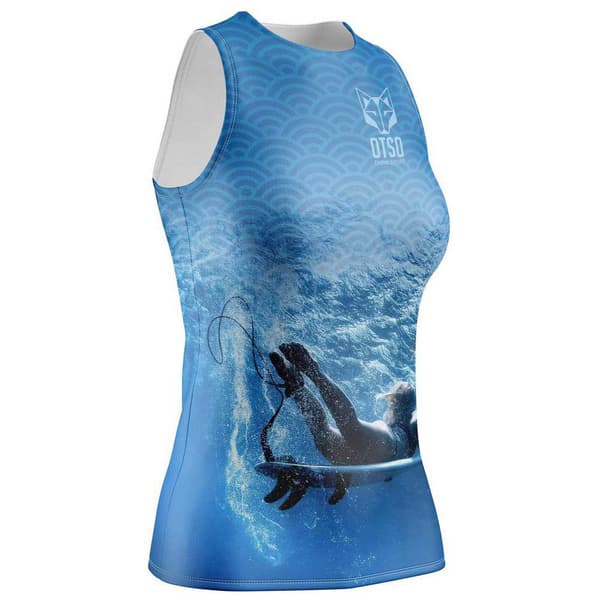 Otso Ärmlös T-shirt Singlet Blå L Kvinna
