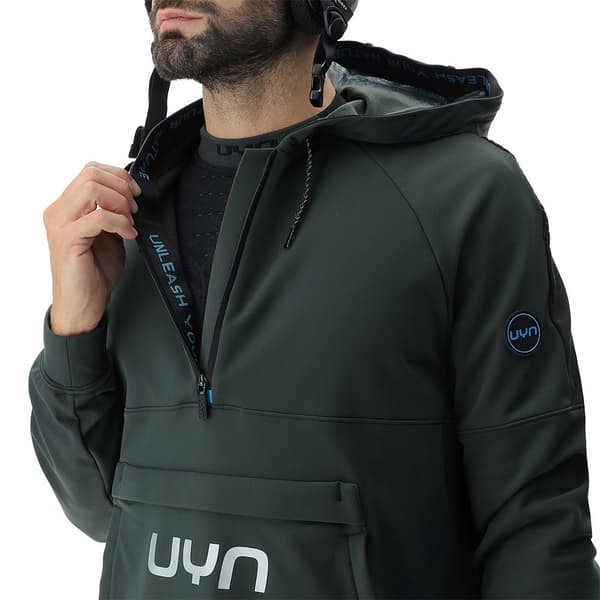 Uyn Hættetrøje Jump 2nd Half Zip Grøn L Mand