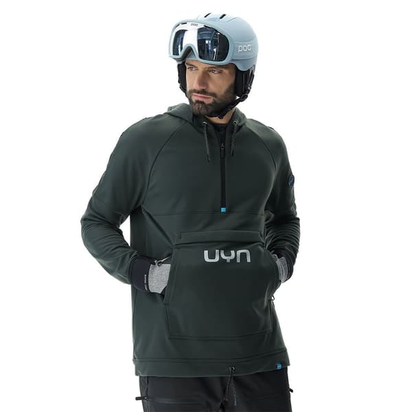 Uyn Hættetrøje Jump 2nd Half Zip Grøn L Mand