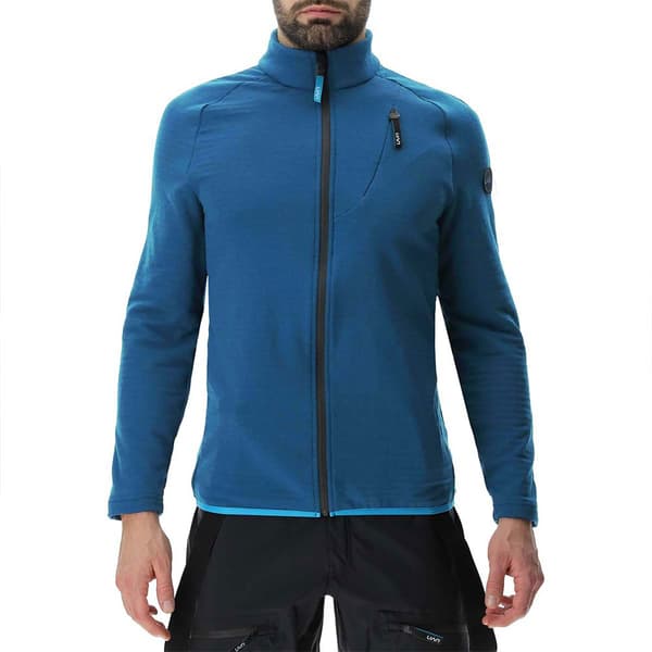 Uyn Sweatshirt Med Fuld Lynlås Ridge 2nd Blå XL Mand