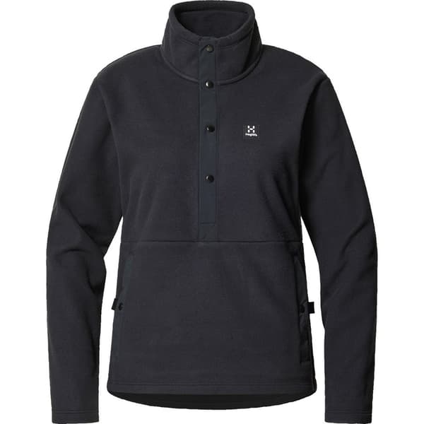 Haglofs Sweatshirt Med Fuld Lynlås Mora Mid Sort M Kvinde